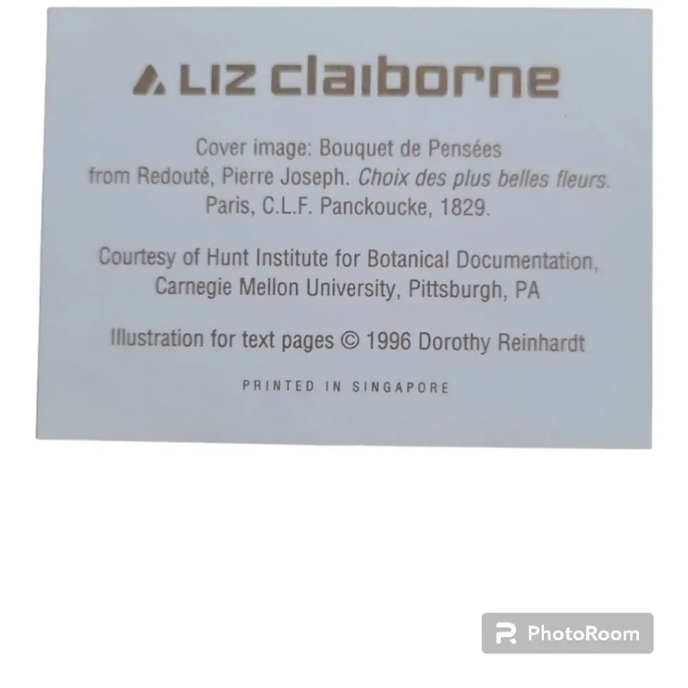 LIZ CLAIBORNE FLORAL JOURNAL